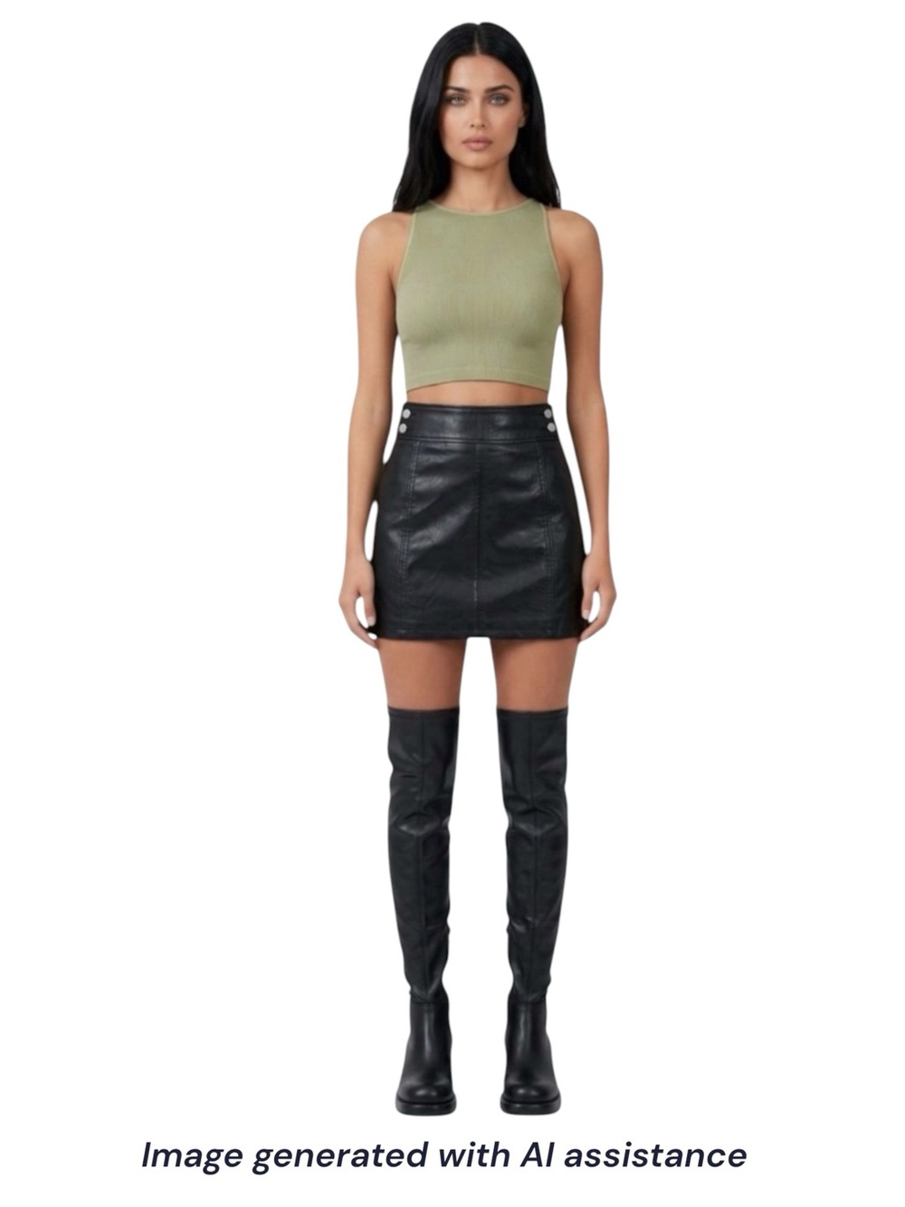 NWOT Jeffrey Campbell size 6 black Reflect OK Thigh High Black Boot - Picture 11 of 16